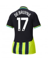 Manchester City Kevin De Bruyne #17 Venkovní Dres pro Dámské 2024-25 Krátký Rukáv